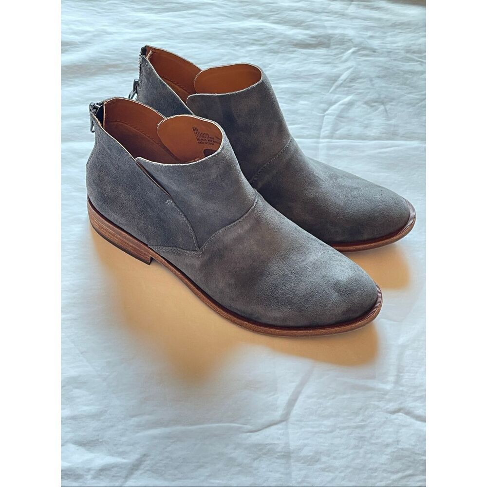 Kork Ease Ryder Grey Suede Ankle Bootie 8